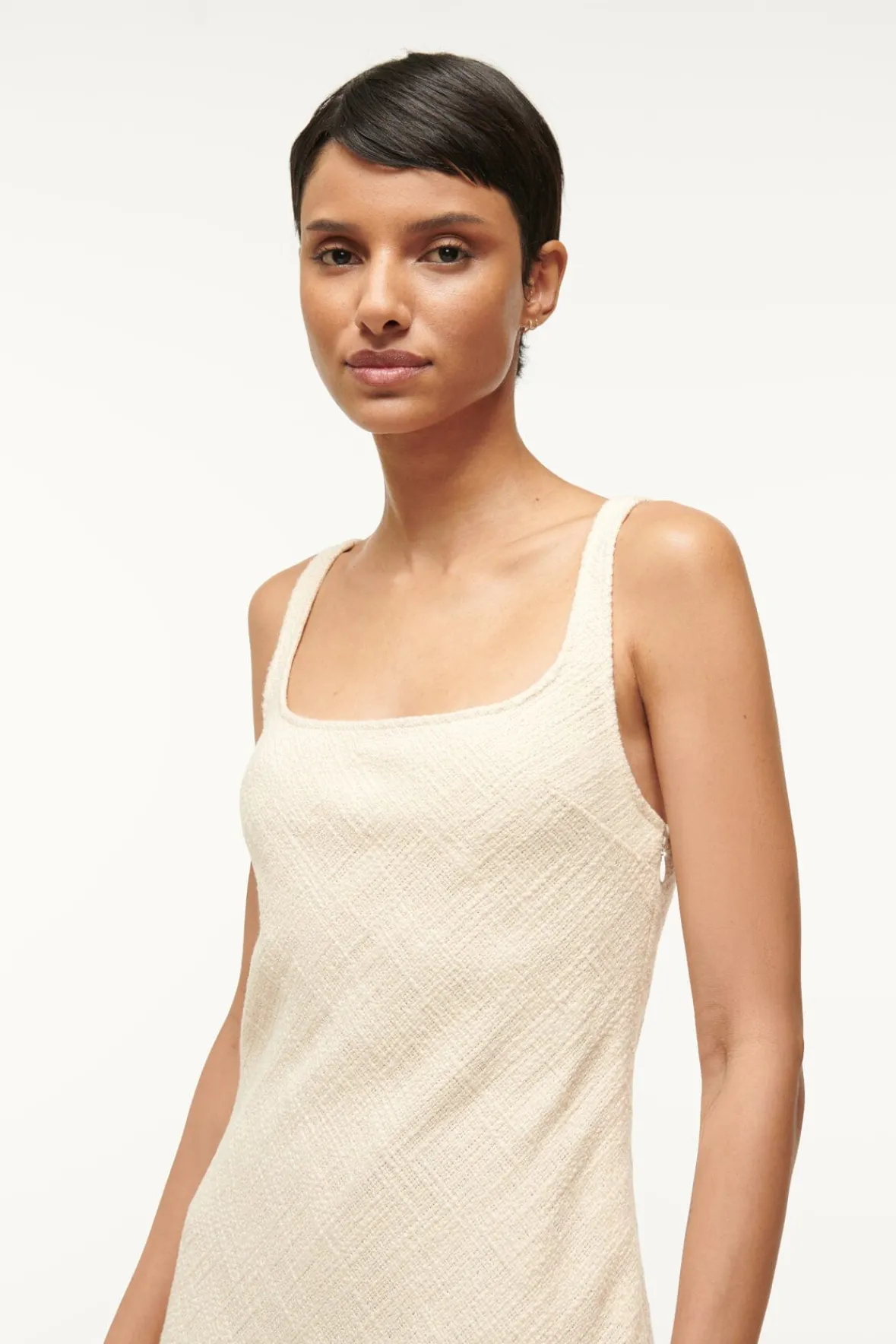 Dresses<STAUD ISABELA DRESS IVORY
