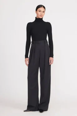Essentials|Tops<STAUD JACE TOP   BLACK