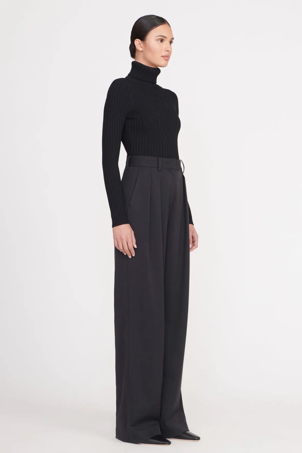 Essentials|Tops<STAUD JACE TOP BLACK