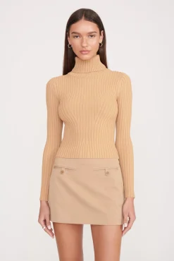 Essentials|Tops<STAUD JACE TOP CAMEL
