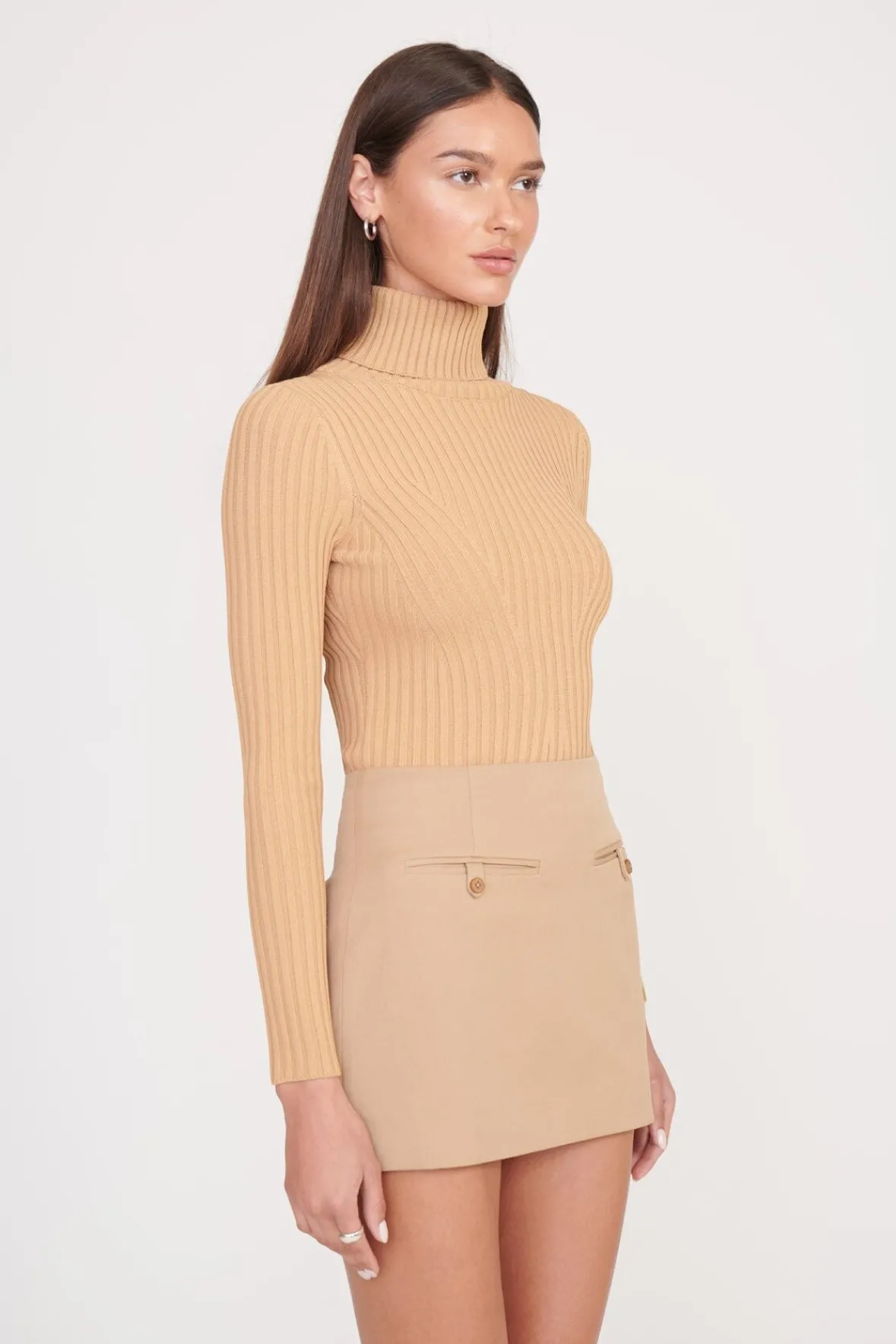 Essentials|Tops<STAUD JACE TOP CAMEL