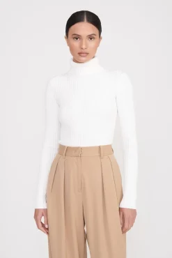 Essentials|Tops<STAUD JACE TOP IVORY
