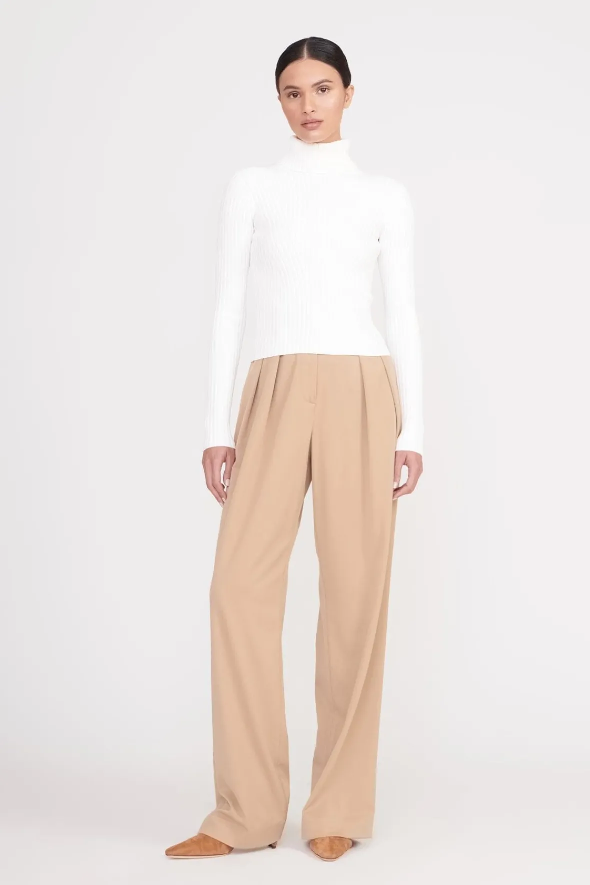 Essentials|Tops<STAUD JACE TOP IVORY