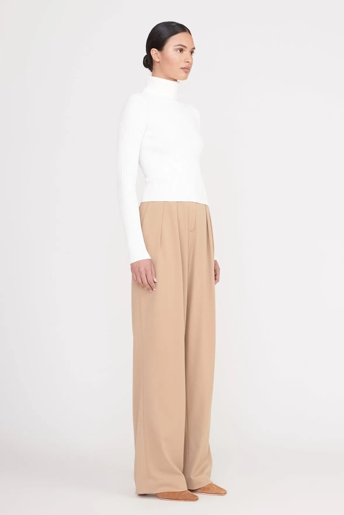 Essentials|Tops<STAUD JACE TOP IVORY