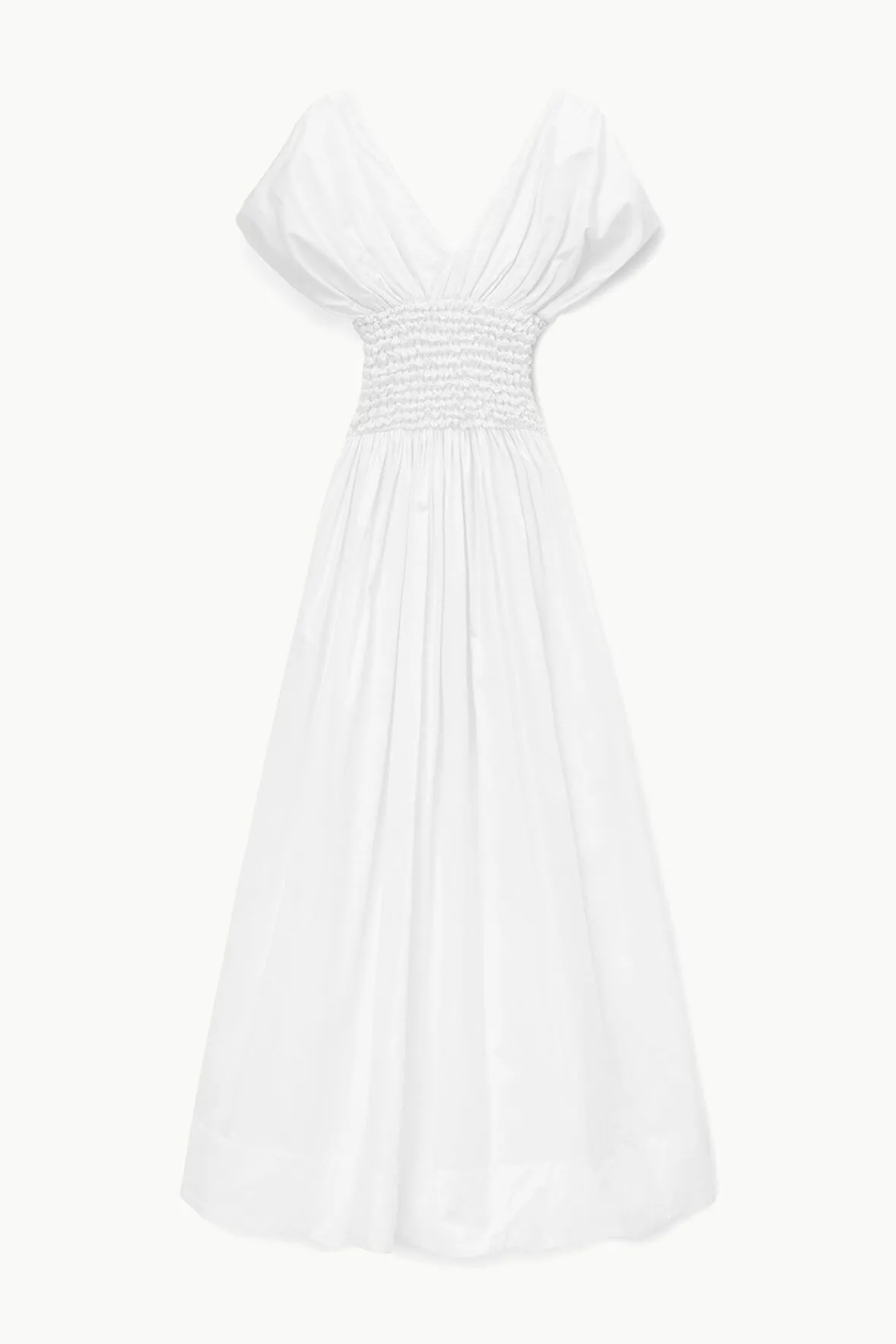 Poplin Shop<STAUD JACKSON DRESS WHITE
