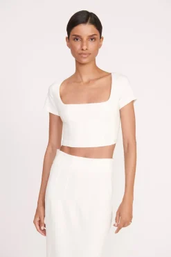Skirts<STAUD JEREMIAH SKIRT   IVORY