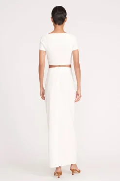 Skirts<STAUD JEREMIAH SKIRT IVORY