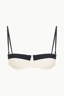 Bikinis<STAUD JO BALCONETTE BIKINI TOP  IVORY BLACK IVORYBLACK