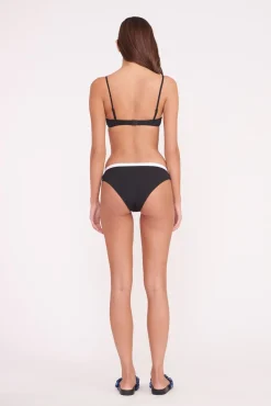 Bikinis<STAUD JO BALCONETTE BIKINI TOP BLACK WHITE BLACKWHITE