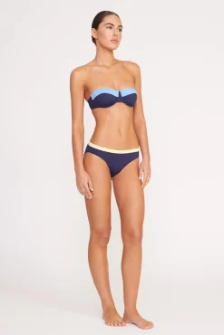 Bikinis<STAUD JO BALCONETTE BIKINI TOP NAVY COLORBLOCK NAVYCOLORBLOCK