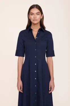 Poplin Shop|Dresses<STAUD JOAN MAXI DRESS   NAVY