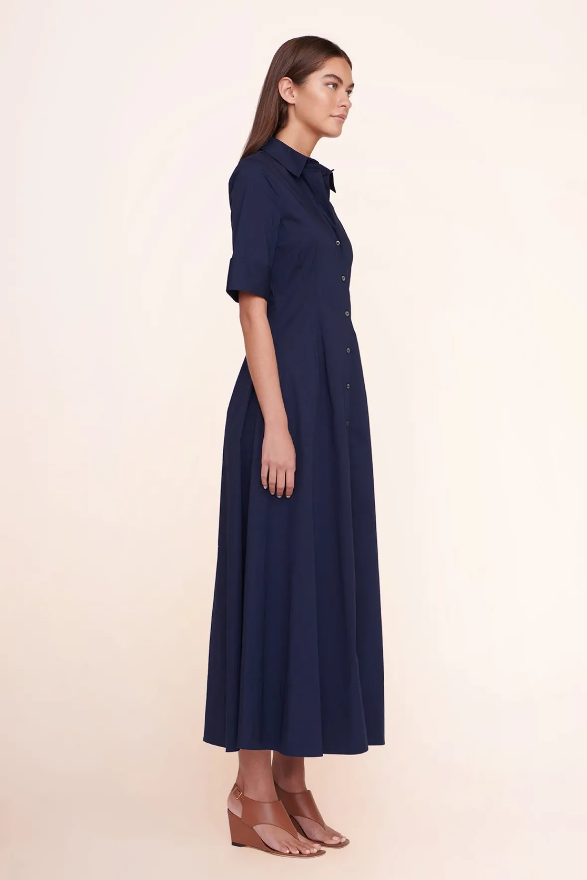 Poplin Shop|Dresses<STAUD JOAN MAXI DRESS NAVY