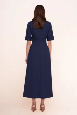 Poplin Shop|Dresses<STAUD JOAN MAXI DRESS NAVY