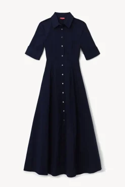 Poplin Shop|Dresses<STAUD JOAN MAXI DRESS NAVY