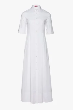 Poplin Shop|Dresses<STAUD JOAN MAXI DRESS WHITE
