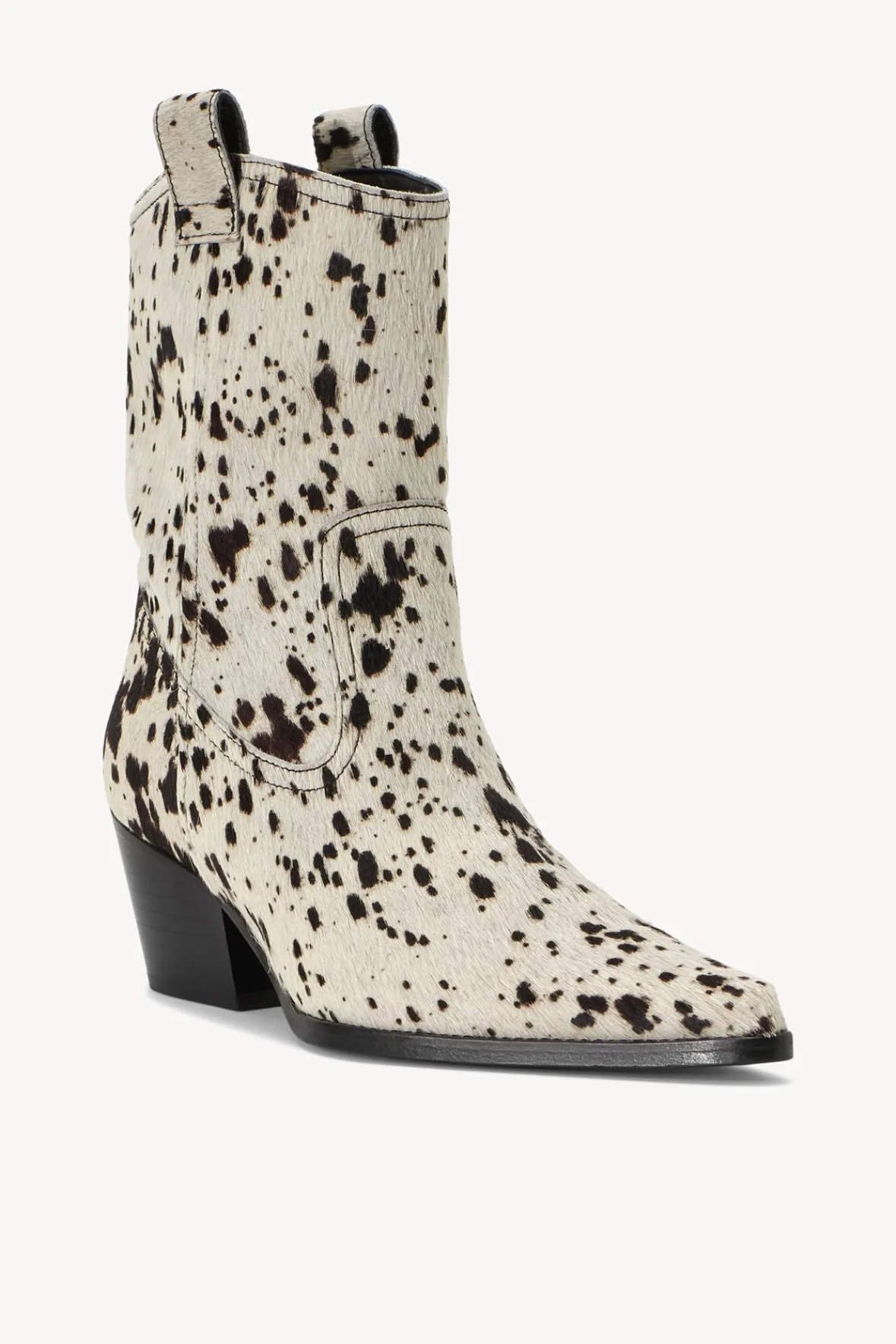 The Boot Shop|Boots<STAUD JUNE BOOT BLACK WHITE HAIRCALF BLACKWHITEHAIRCALF