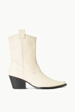 Boots<STAUD JUNE BOOT   CREAM