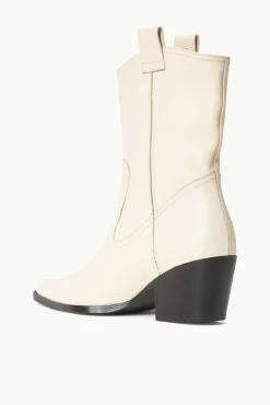 Boots<STAUD JUNE BOOT   CREAM