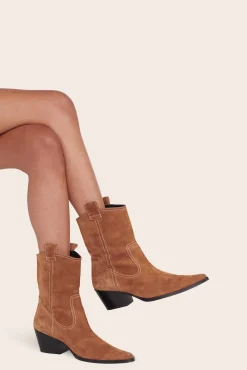 The Boot Shop|Boots<STAUD JUNE BOOT  TAN SUEDE TANSUEDE