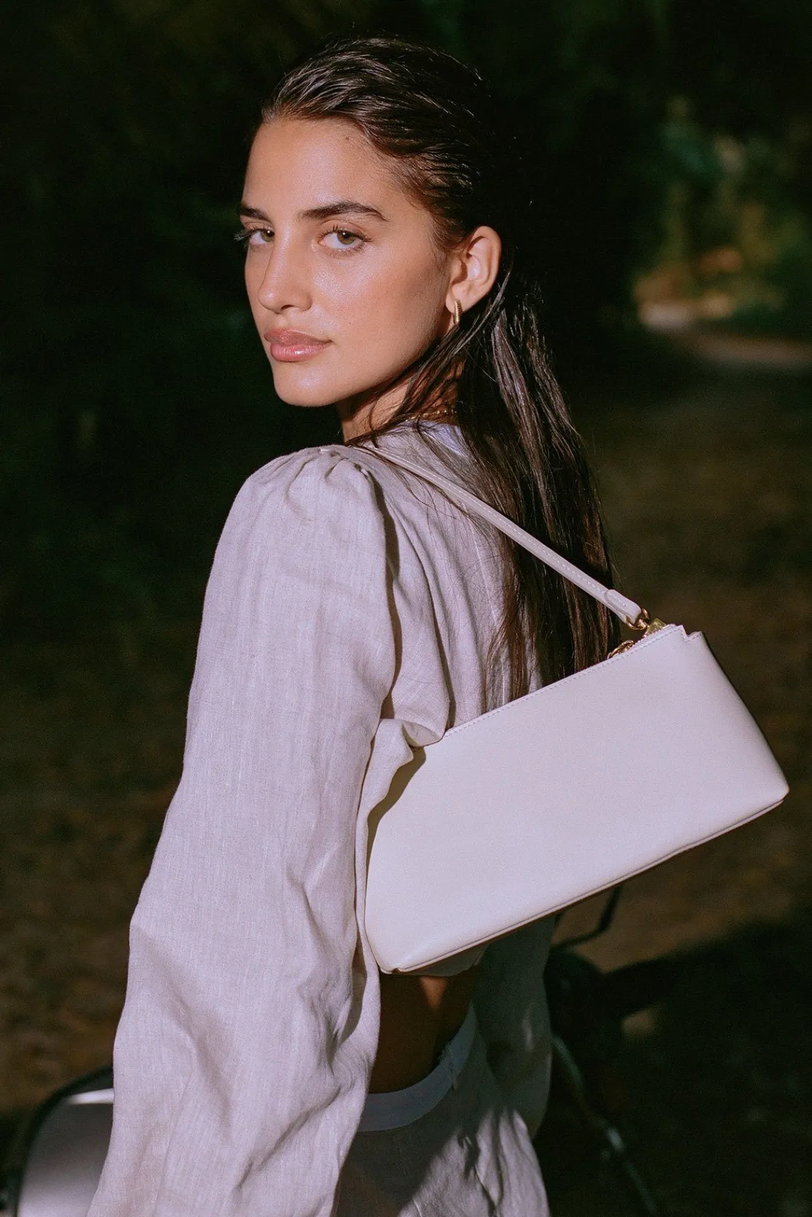 Shoulder<STAUD KAIA SHOULDER BAG CREAM