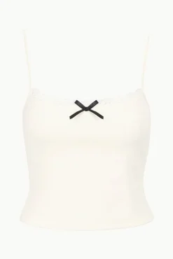 Tops<STAUD KAMALI TOP   IVORY