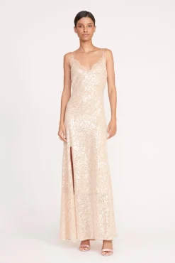 Dresses<STAUD KEZIA DRESS BEIGE