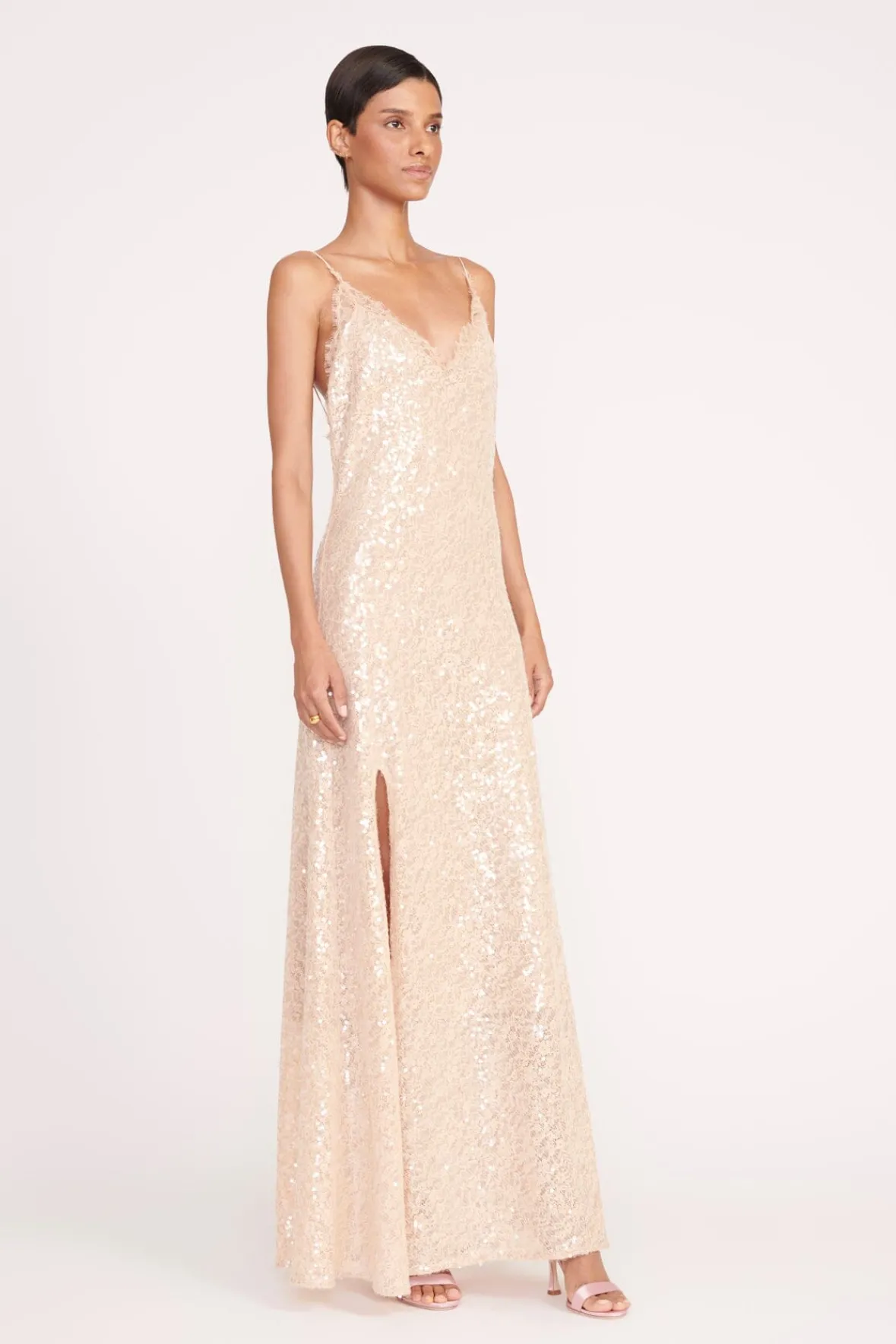 Dresses<STAUD KEZIA DRESS BEIGE