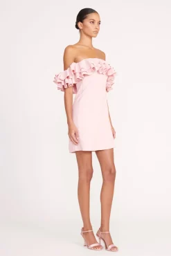 Dresses<STAUD KIARA DRESS  CHERRY BLOSSOM CHERRYBLOSSOM
