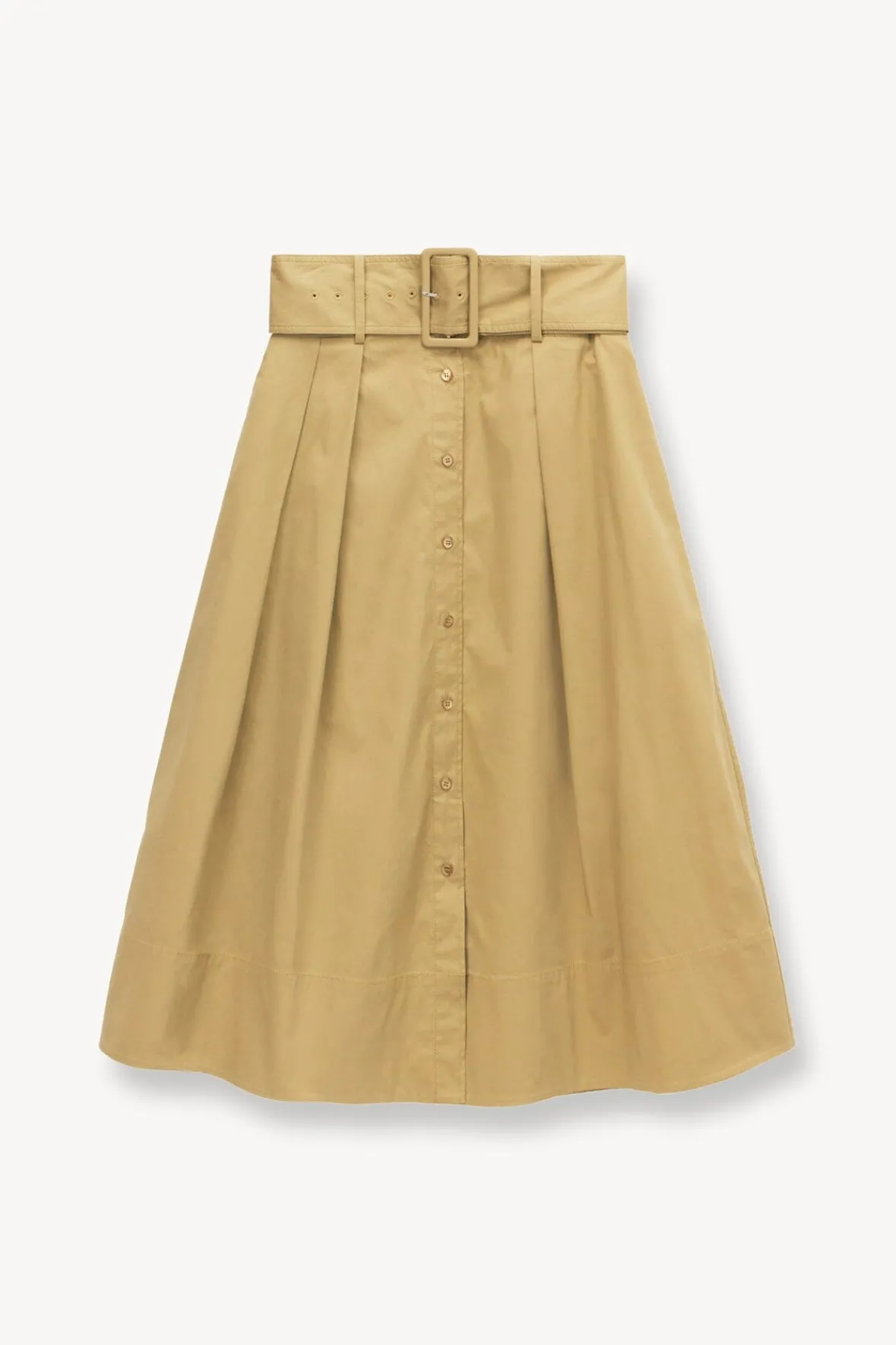 Poplin Shop<STAUD KINGSLEY SKIRT KHAKI
