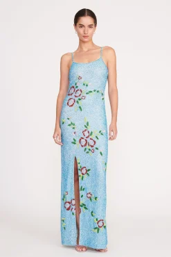 The Evening Edit|Dresses<STAUD KOI DRESS  DIAMOND ROSE DIAMONDROSE