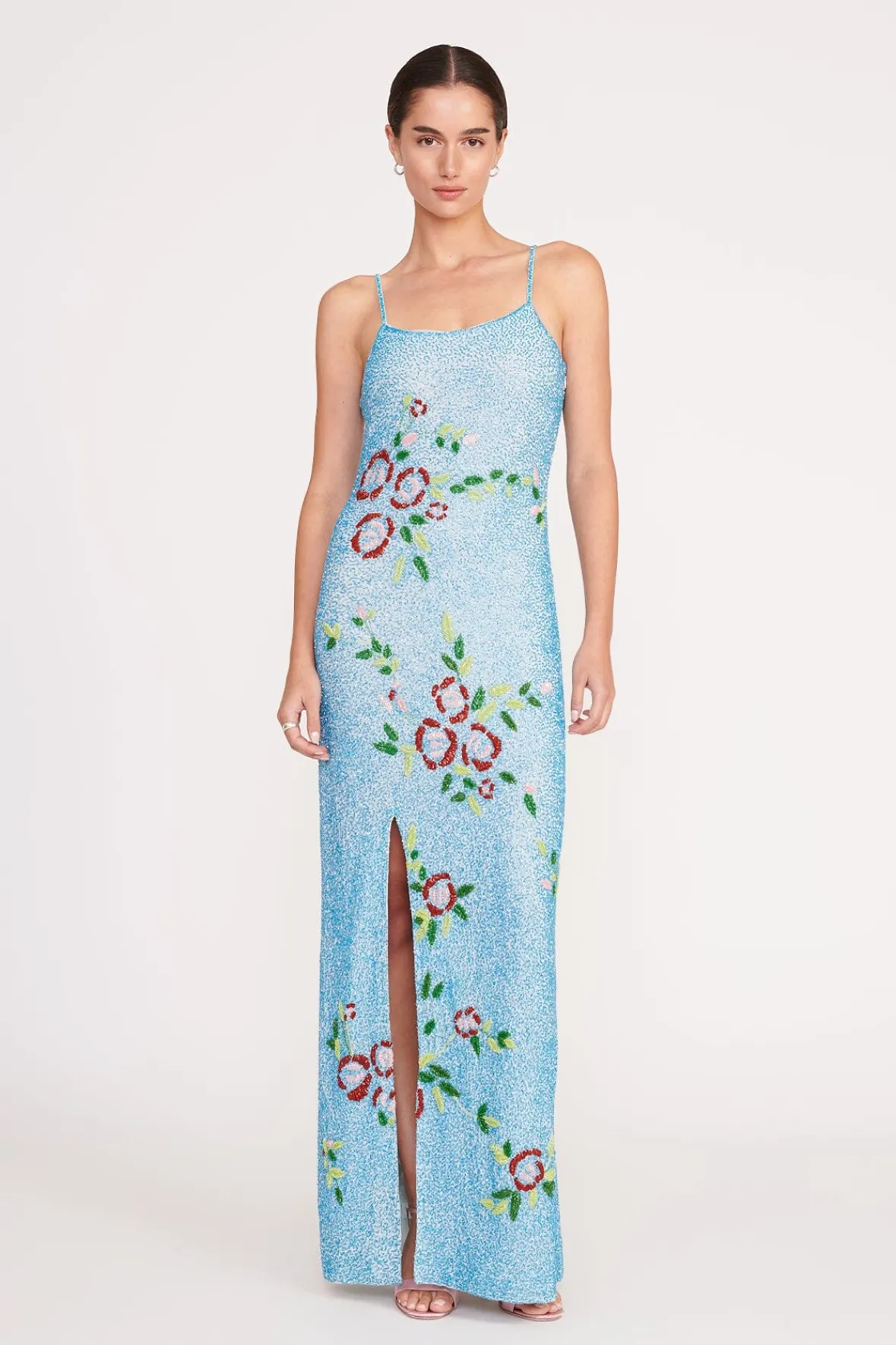 The Evening Edit|Dresses<STAUD KOI DRESS DIAMOND ROSE DIAMONDROSE
