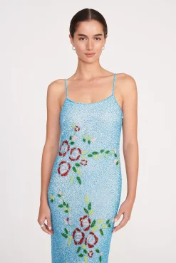 The Evening Edit|Dresses<STAUD KOI DRESS  DIAMOND ROSE DIAMONDROSE