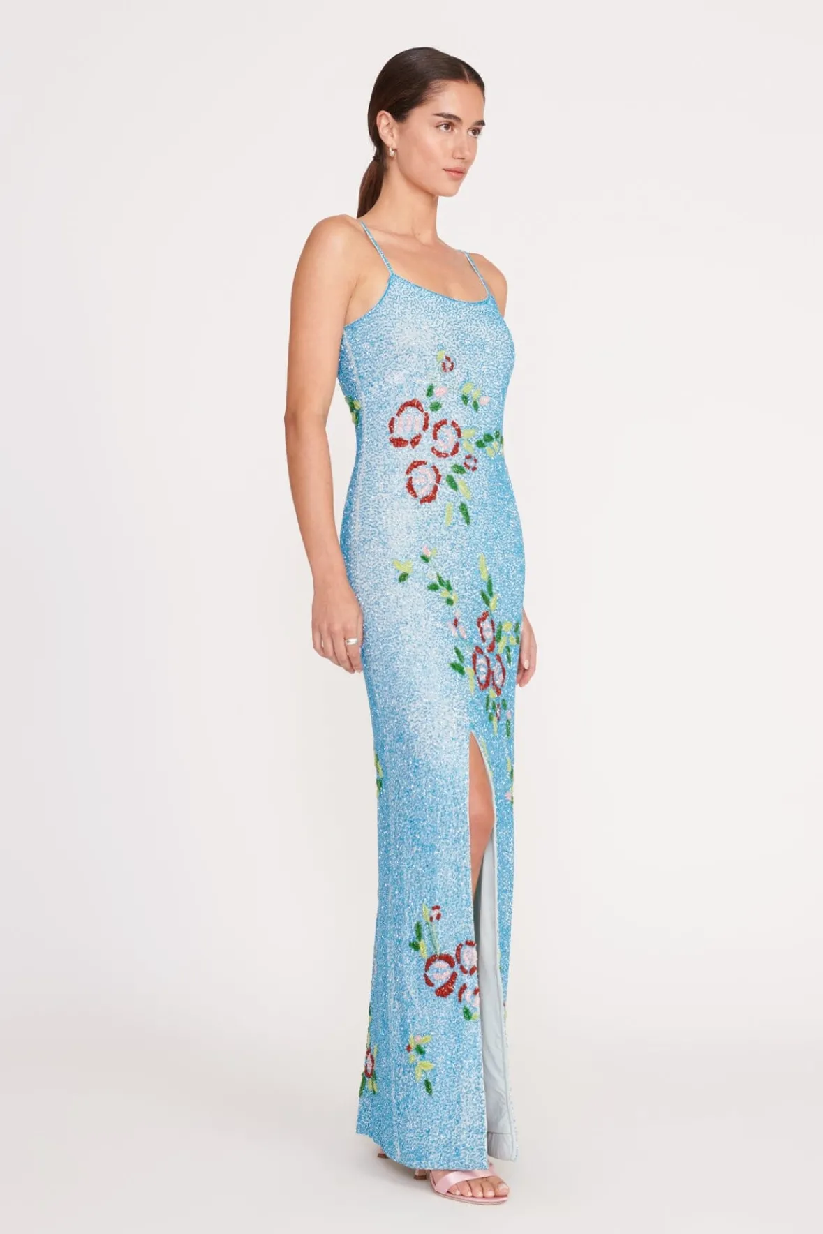 The Evening Edit|Dresses<STAUD KOI DRESS DIAMOND ROSE DIAMONDROSE