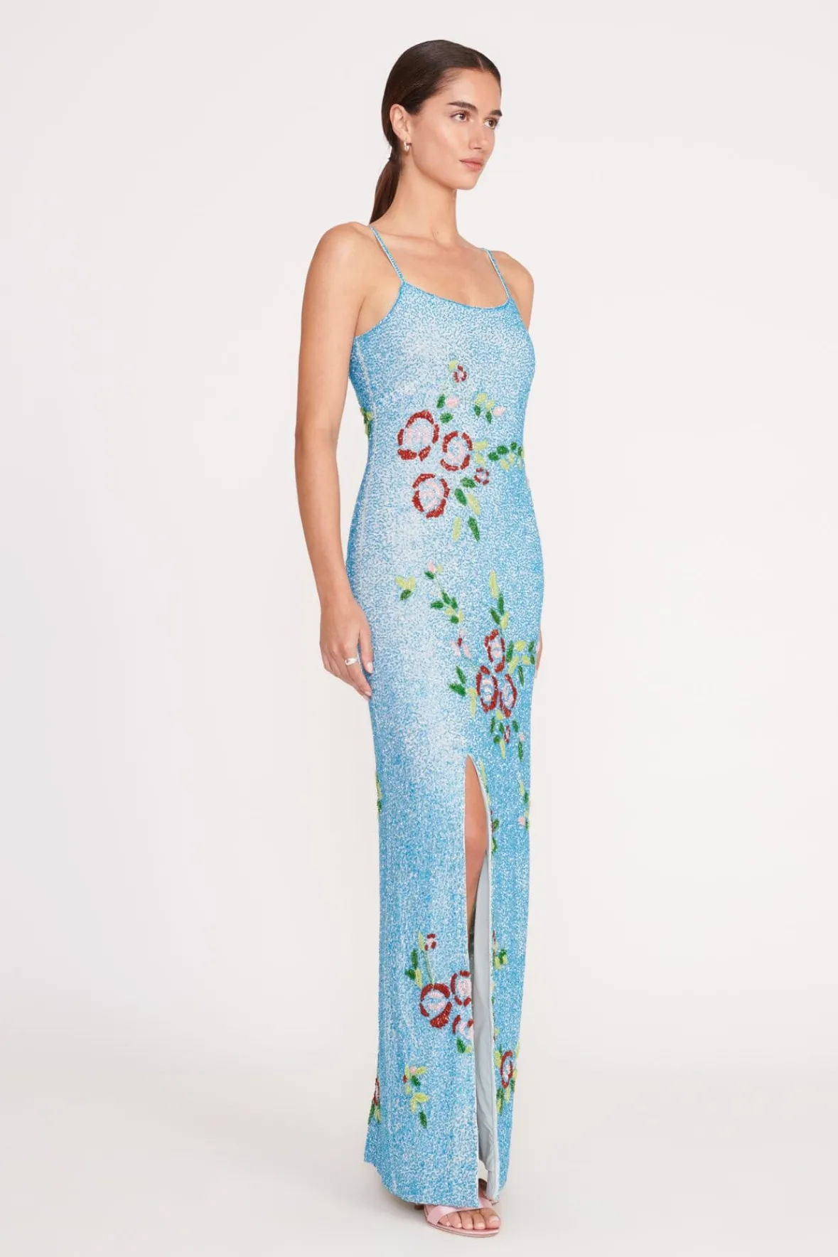 The Evening Edit|Dresses<STAUD KOI DRESS DIAMOND ROSE DIAMONDROSE