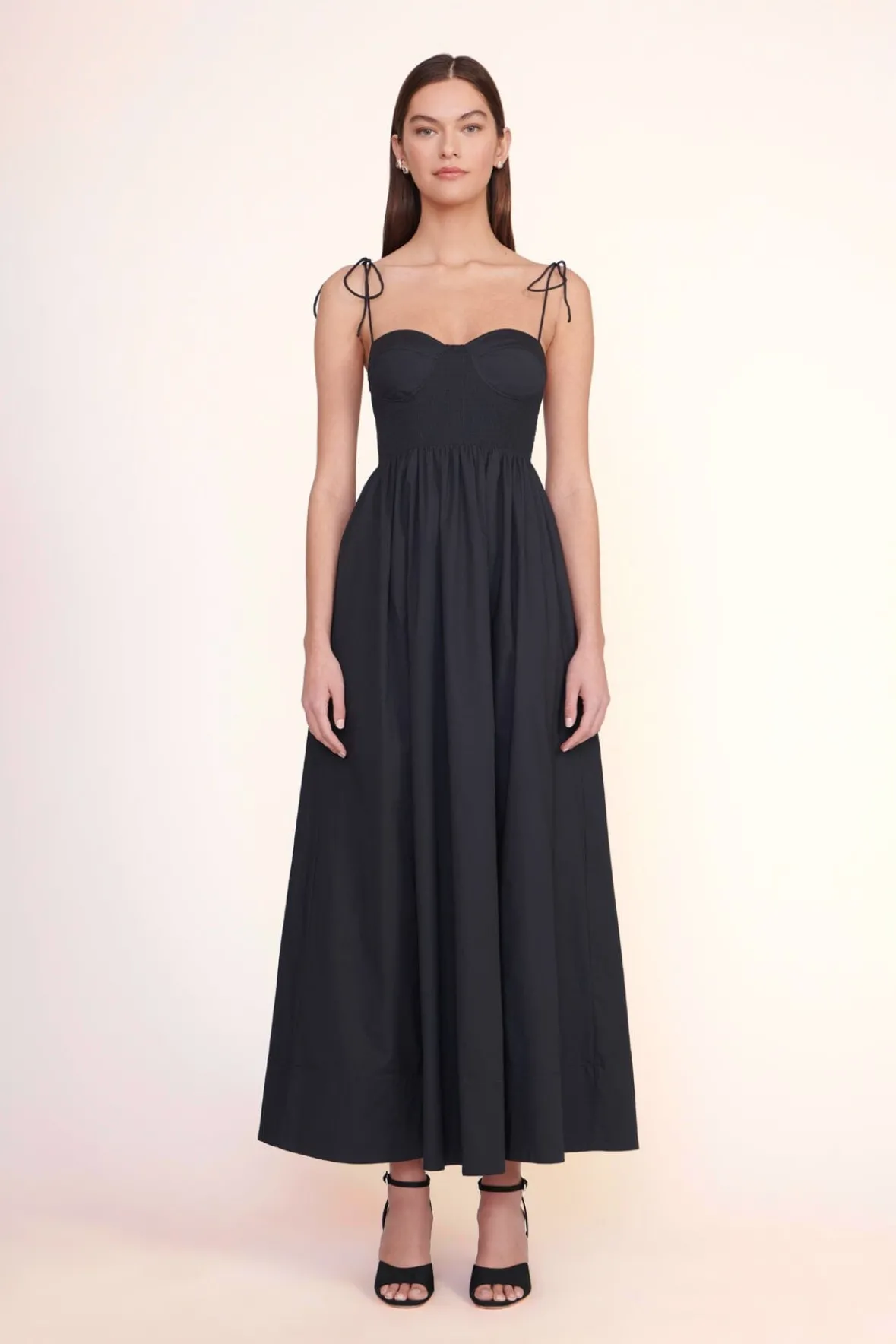 Poplin Shop|Dresses<STAUD LANDRY DRESS BLACK