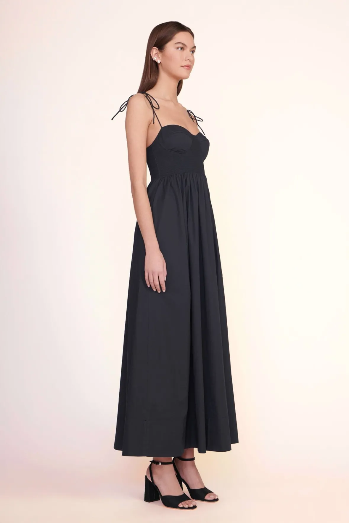 Poplin Shop|Dresses<STAUD LANDRY DRESS BLACK