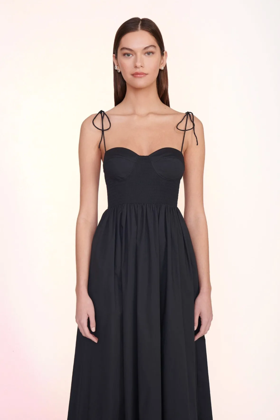 Poplin Shop|Dresses<STAUD LANDRY DRESS BLACK