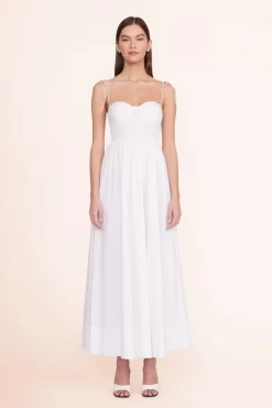 Poplin Shop|Dresses<STAUD LANDRY DRESS WHITE