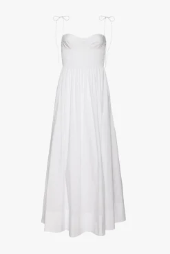 Poplin Shop|Dresses<STAUD LANDRY DRESS WHITE