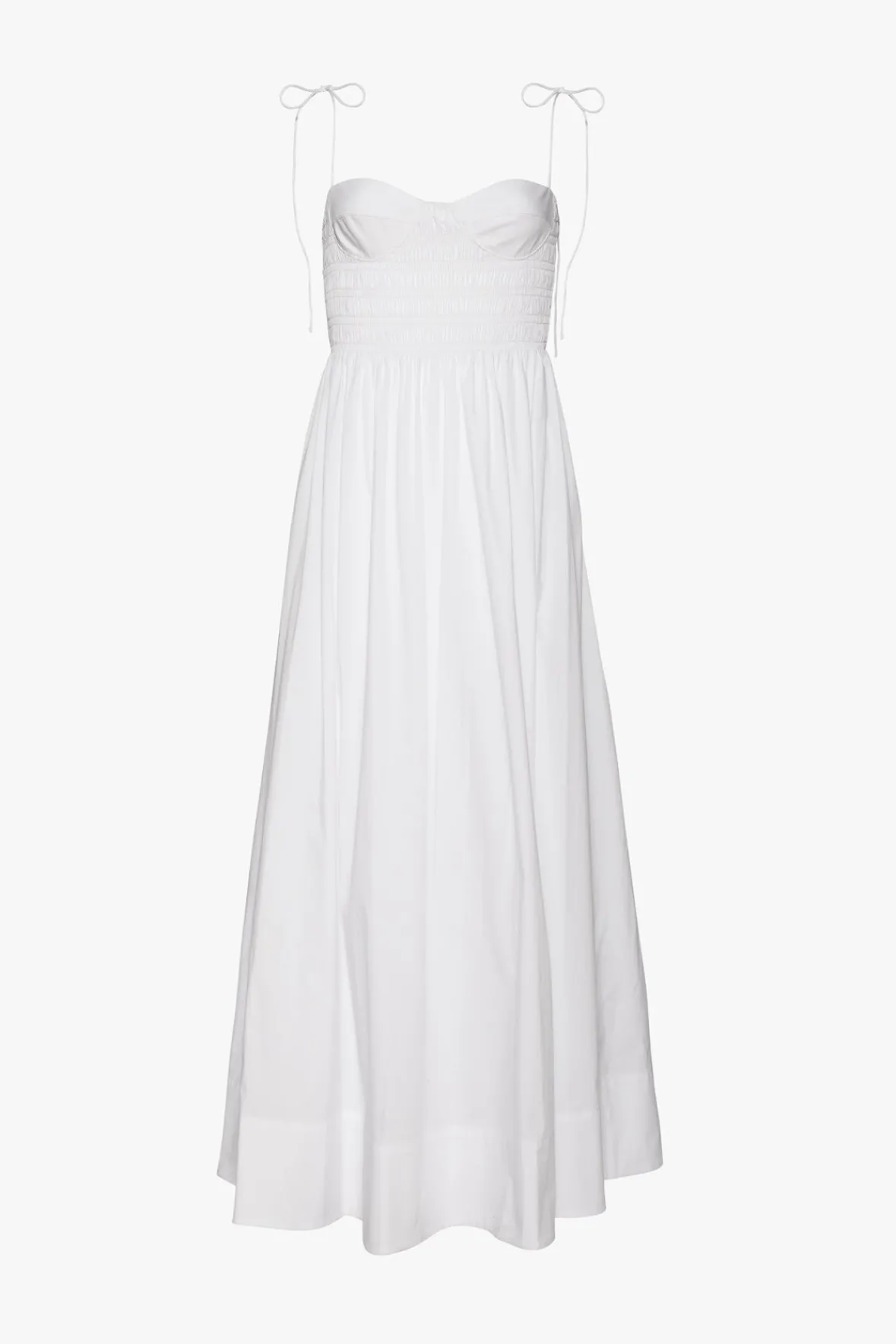 Poplin Shop|Dresses<STAUD LANDRY DRESS WHITE