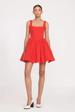 Best Sellers<STAUD LANDSCAPE DRESS POINSETTIA
