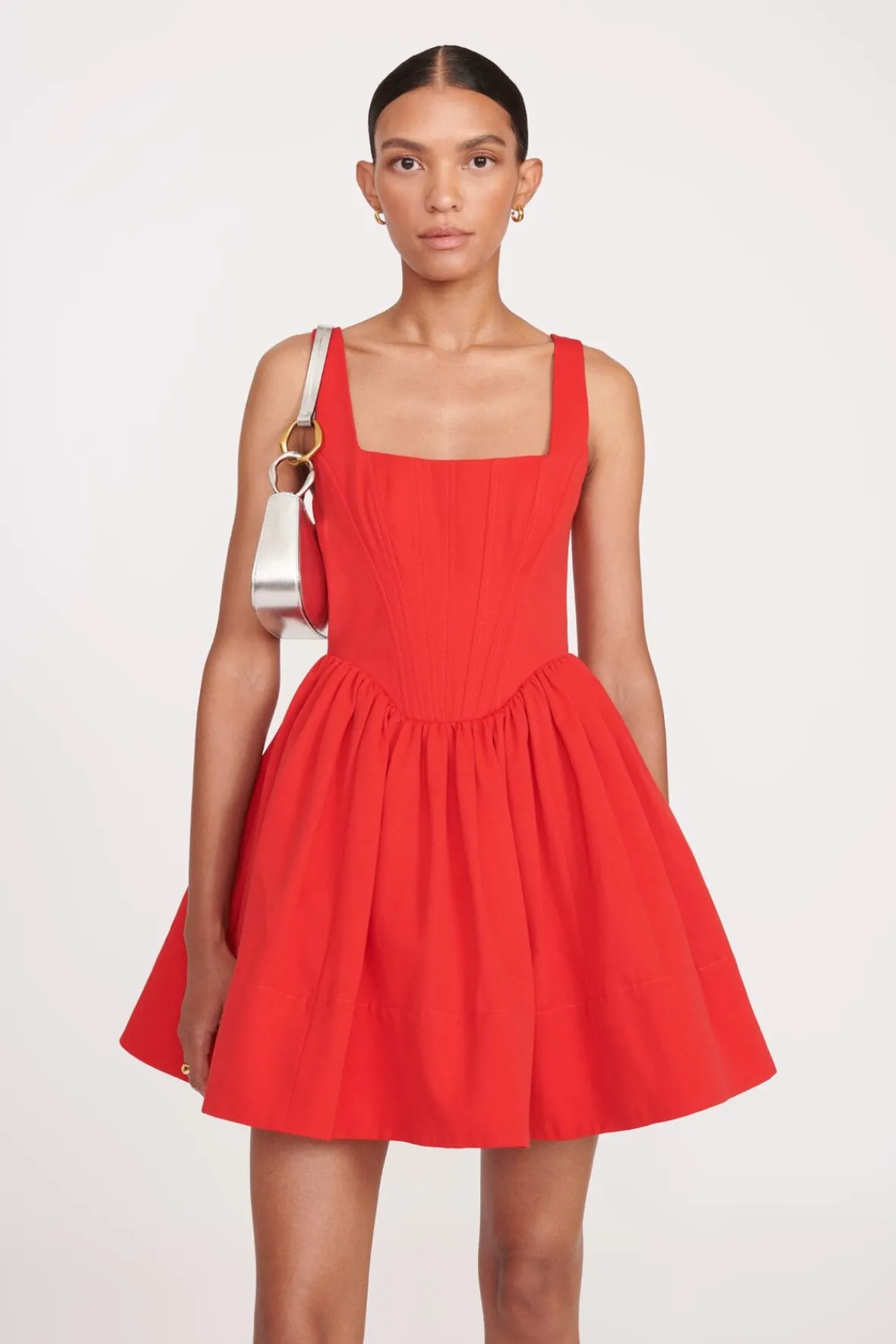 Best Sellers<STAUD LANDSCAPE DRESS POINSETTIA