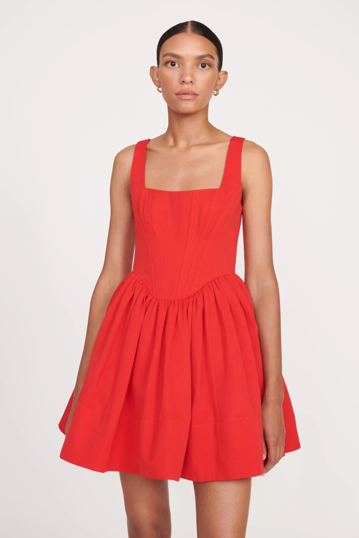 Best Sellers<STAUD LANDSCAPE DRESS POINSETTIA