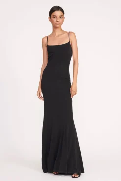Dresses<STAUD LAUREN DRESS BLACK