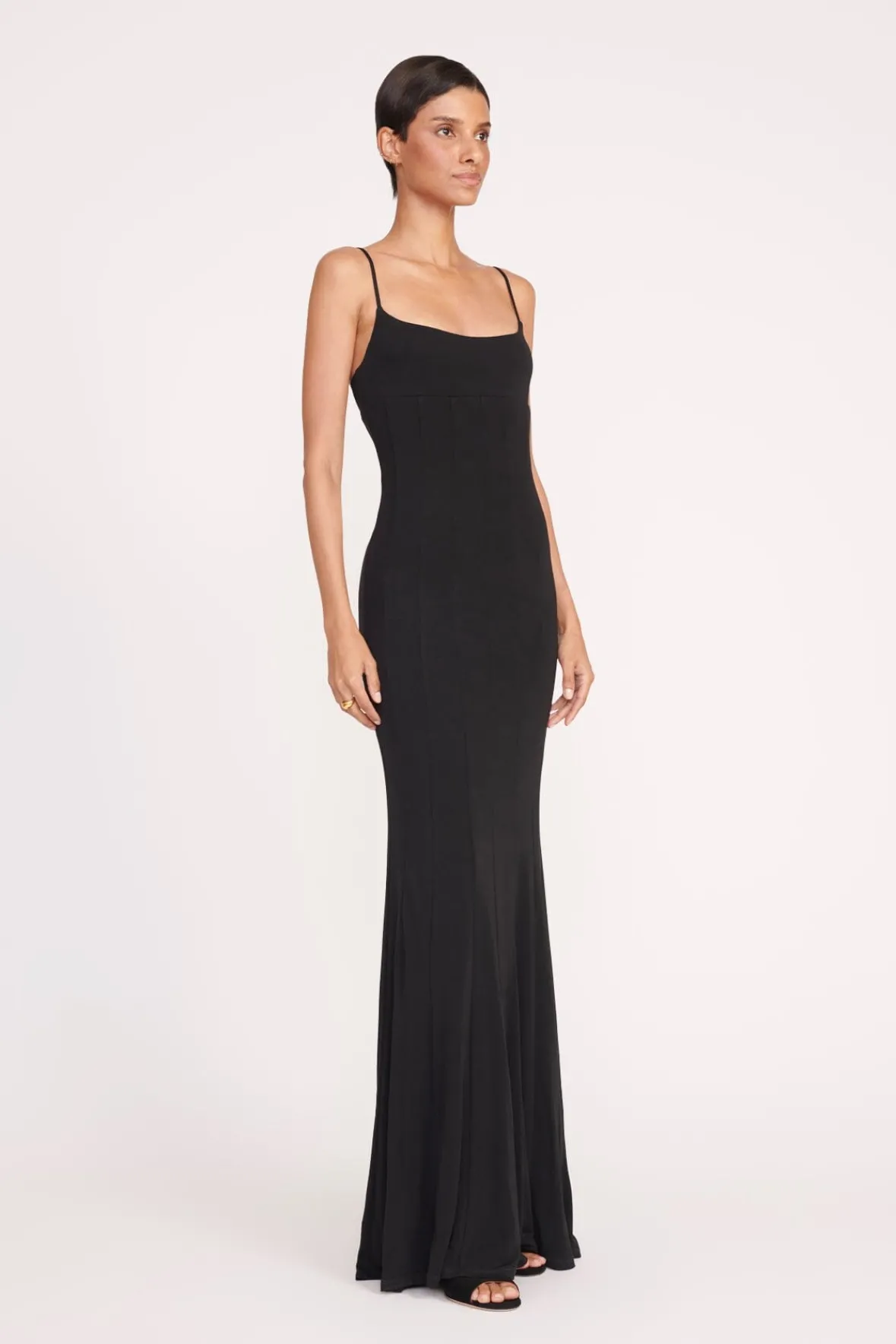 Dresses<STAUD LAUREN DRESS BLACK
