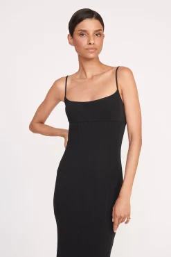 Dresses<STAUD LAUREN DRESS BLACK