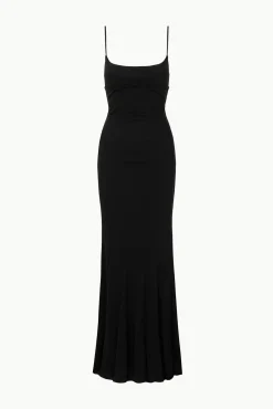 Dresses<STAUD LAUREN DRESS BLACK