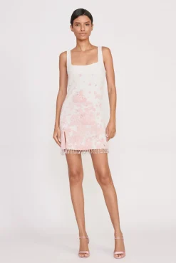 Best Sellers|Dresses<STAUD LE SABLE DRESS IVORY CHERRY BLOSSOM TOILE IVORYCHERRYBLOSSOMTOILE