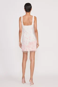 Best Sellers|Dresses<STAUD LE SABLE DRESS IVORY CHERRY BLOSSOM TOILE IVORYCHERRYBLOSSOMTOILE