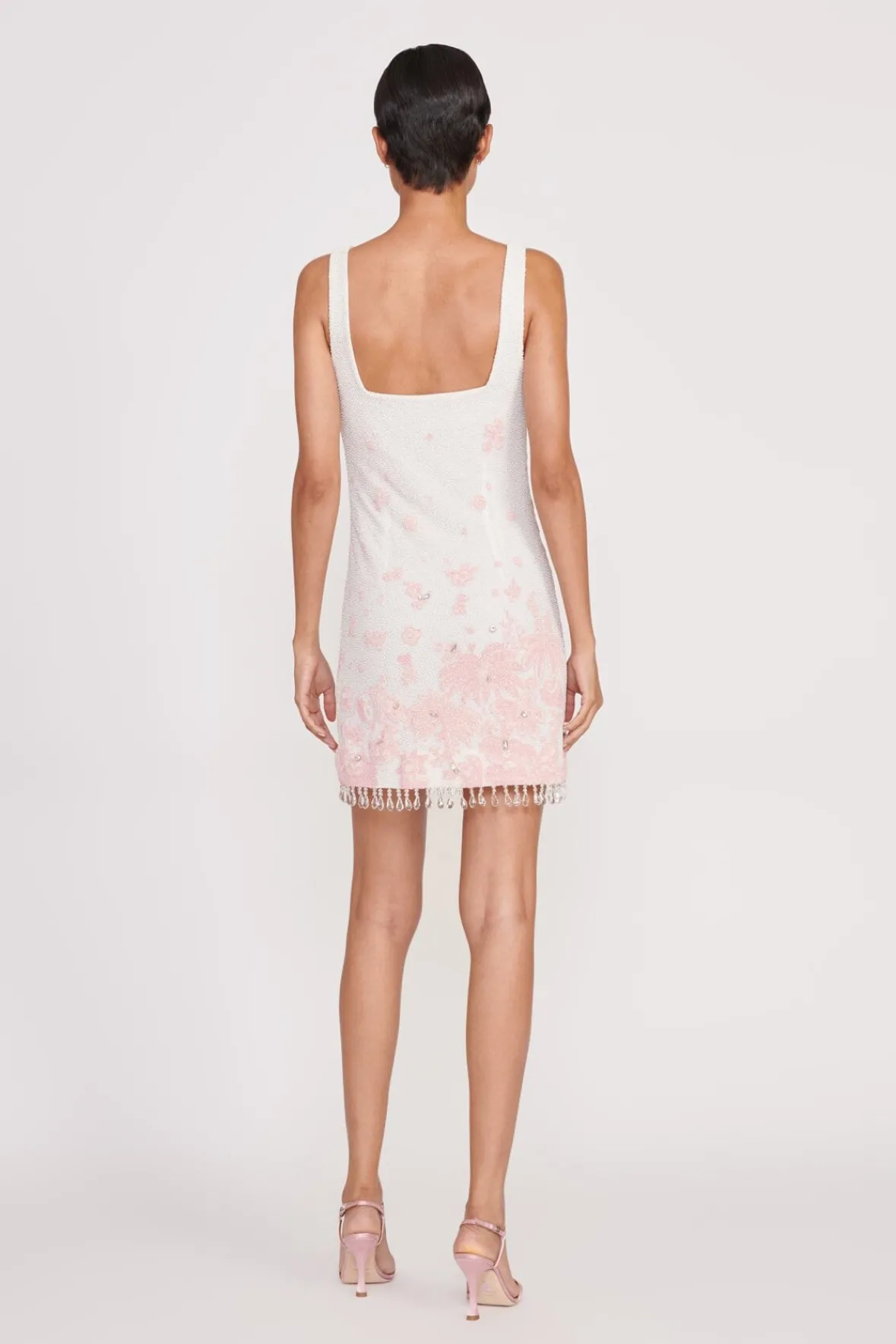 Best Sellers|Dresses<STAUD LE SABLE DRESS IVORY CHERRY BLOSSOM TOILE IVORYCHERRYBLOSSOMTOILE